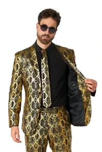 OppoSuits Men's Suits - Slim Fit Shiny Snake