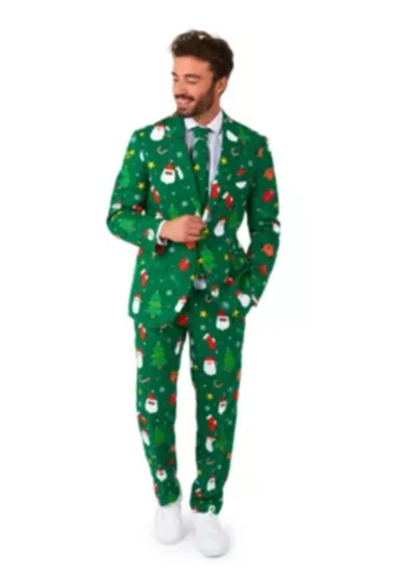 Festivity Green 2 Piece Suit + Tie