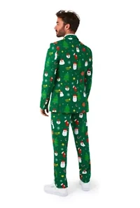 Festivity Green  2 Piece Suit + Tie