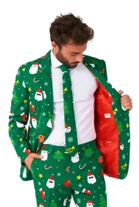Festivity Green  2 Piece Suit + Tie