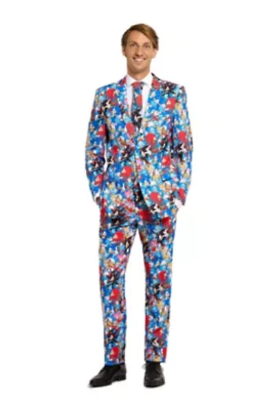 OppoSuits Men's Suits - Officially Licensed Slim Fit Sonic the Hedgehog��