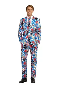 OppoSuits Men's Suits - Officially Licensed Slim Fit Sonic the Hedgehog��