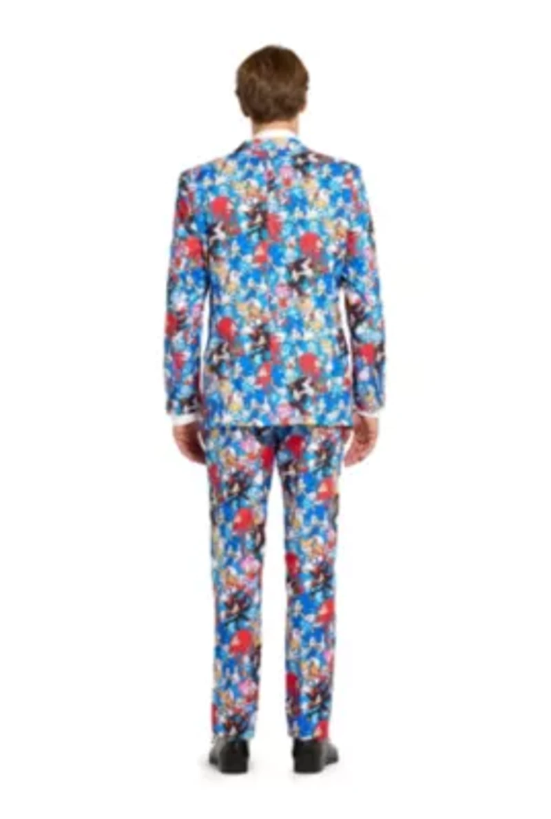 OppoSuits Men's Suits - Officially Licensed Slim Fit Sonic the Hedgehog��