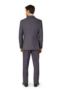 OppoSuits Men's Solid Color Suit - Charcool