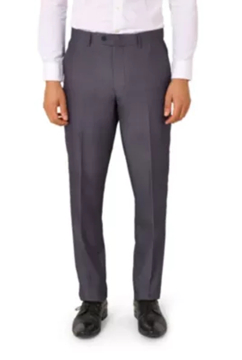 OppoSuits Men's Solid Color Suit - Charcool