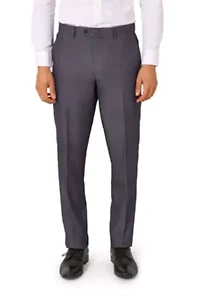 OppoSuits Men's Solid Color Suit - Charcool