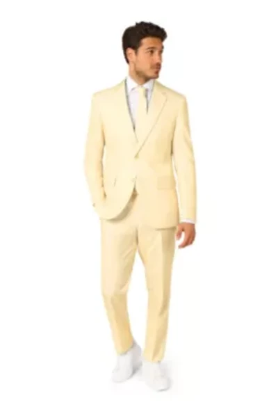 OppoSuits Men's Solid Color Suit - Pastellow