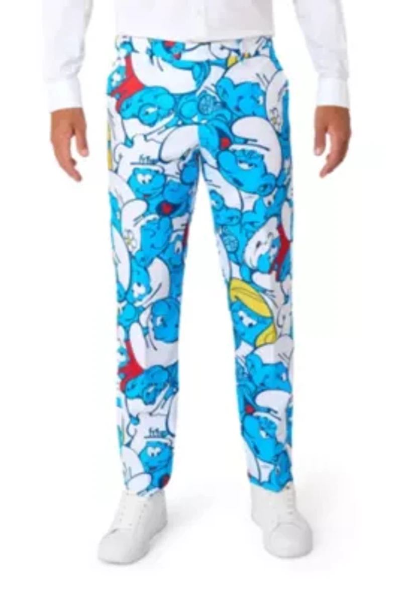 OppoSuits Men's Suit The Smurfs - Theme Party Blue