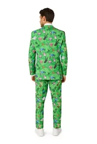 OppoSuits Men's Suit Minecraft - Theme Party Green