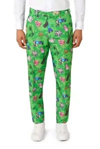 OppoSuits Men's Suit Minecraft - Theme Party Green