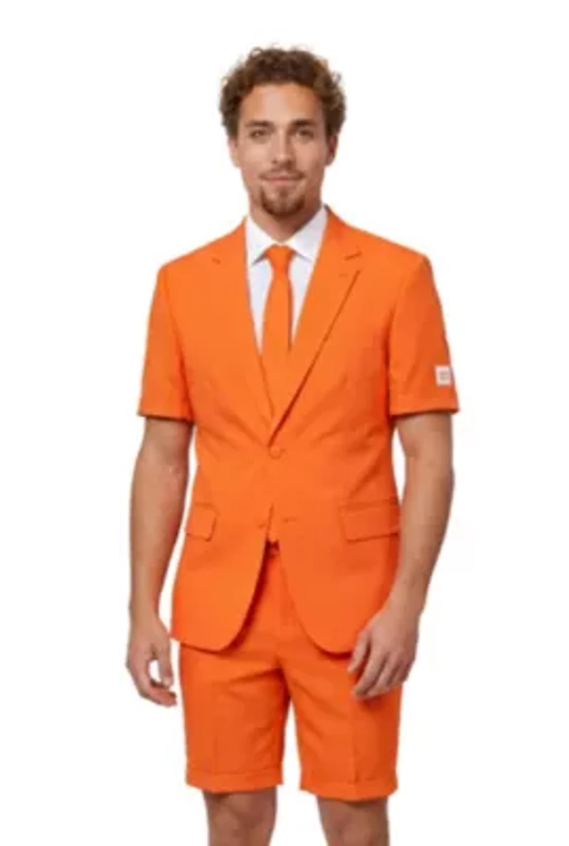 OppoSuits Men's Summer Suits - Casual Fit The Orange
