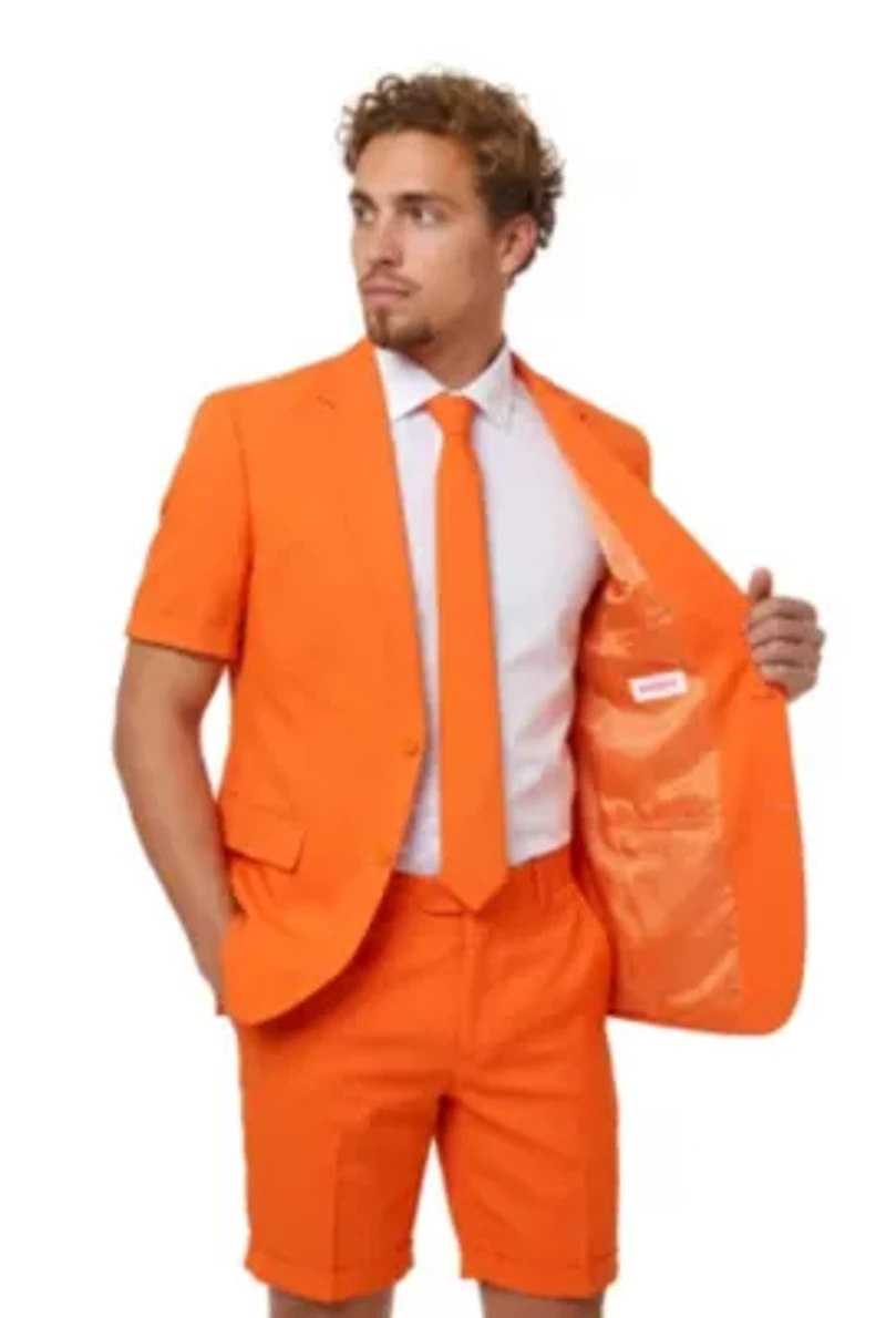 OppoSuits Men's Summer Suits - Casual Fit The Orange
