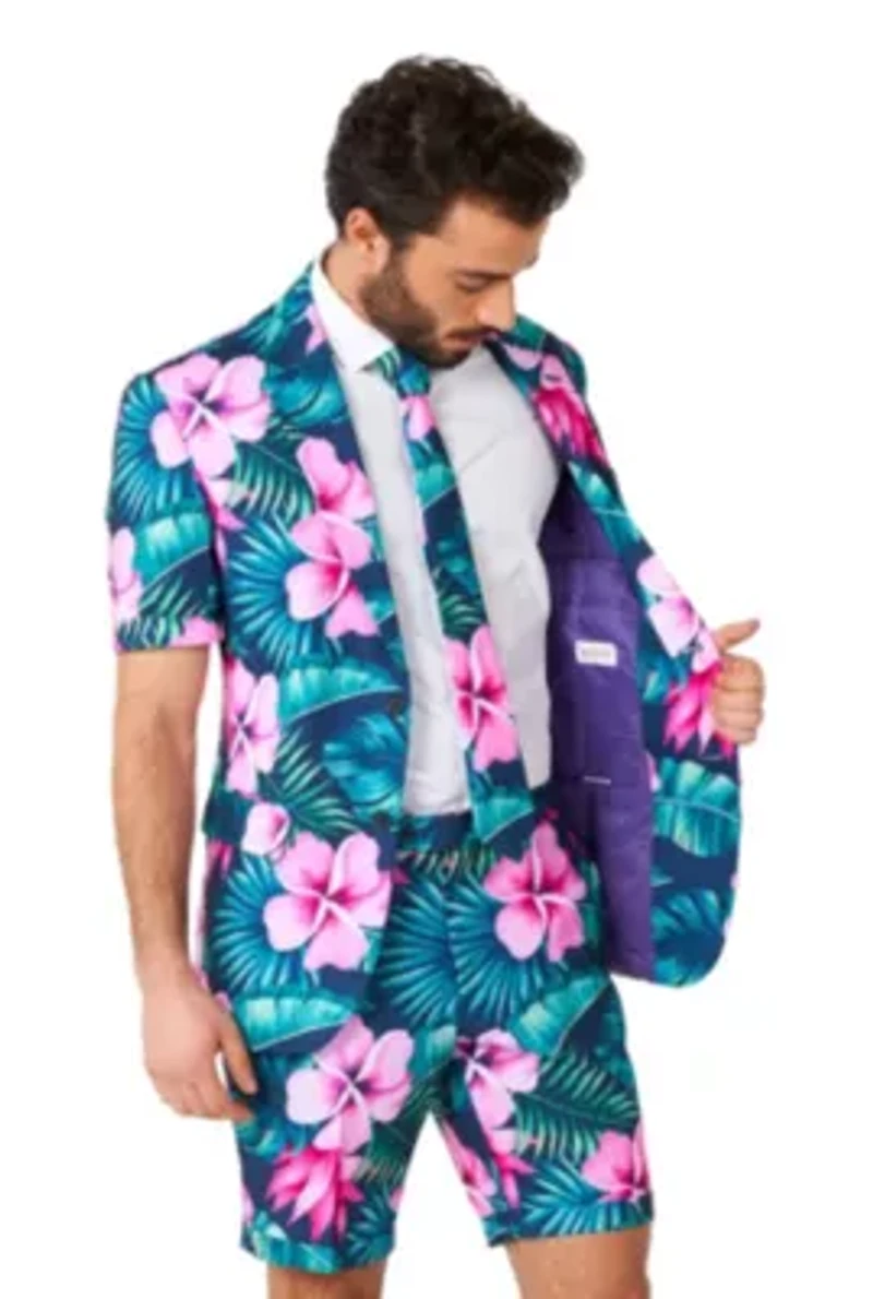 OppoSuits Men's Summer Suits - Casual Fit Hawaii Grande
