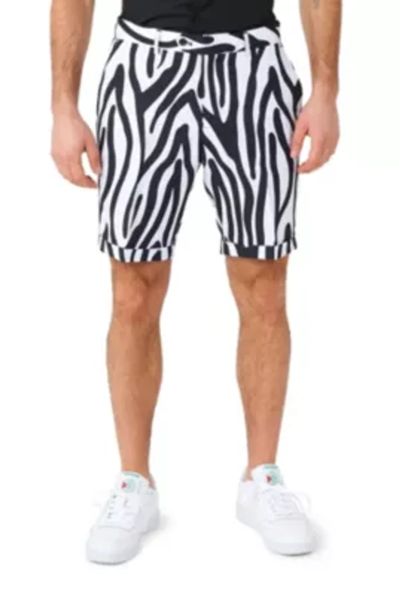 OppoSuits Men's Summer Suits - Casual Fit Zazzy Zebra