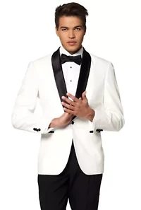 Pearly White Tuxedo 2 Piece + Bow Tie