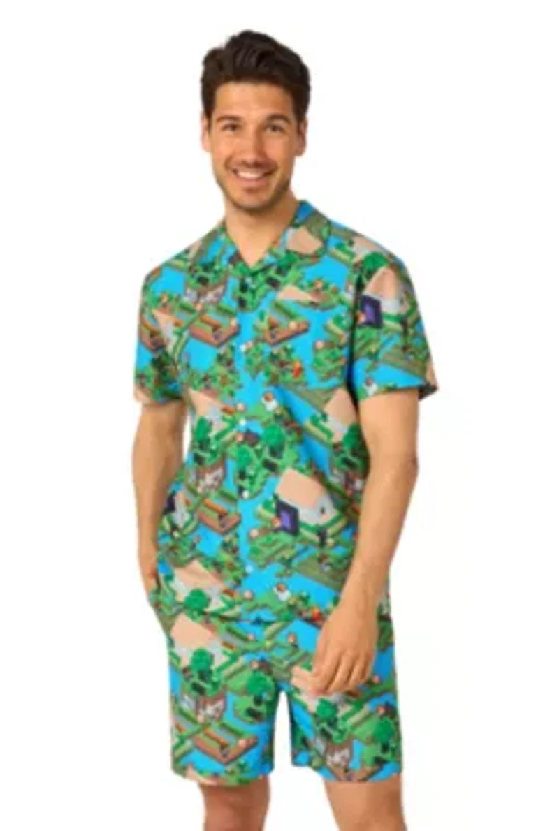 OppoSuits Men's Summer Set - Minecraft