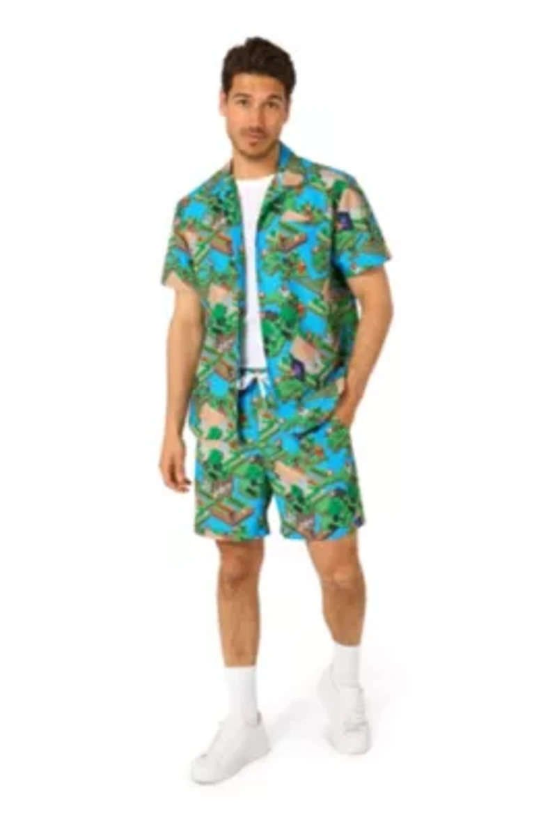 OppoSuits Men's Summer Set - Minecraft