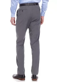 Slim Fit Gray Stretch Suit Pants