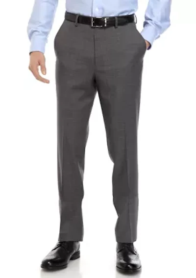 Gray Sharkskin Stretch Suit Separate Pants