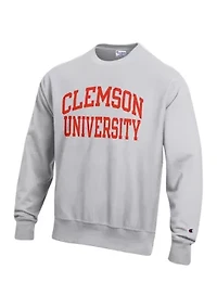 NCAA Clemson Tigers Reverse Weave Graphic Pullover