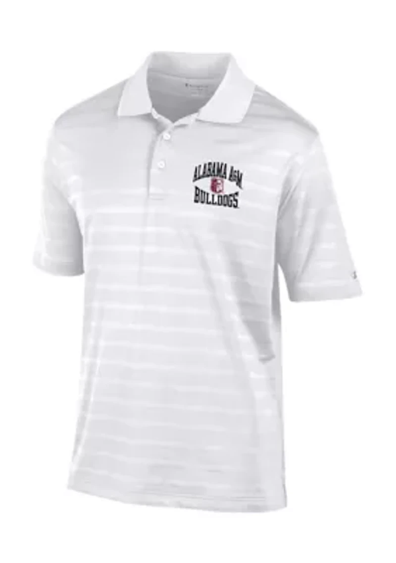 HBCU Alabama A&M Bulldogs Textured Polo Shirt