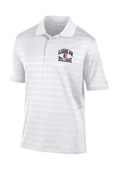 HBCU Alabama A&M Bulldogs Textured Polo Shirt