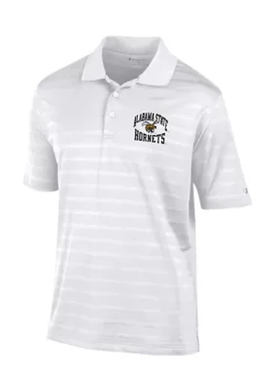 HBCU Alabama State Hornets Textured Polo Shirt