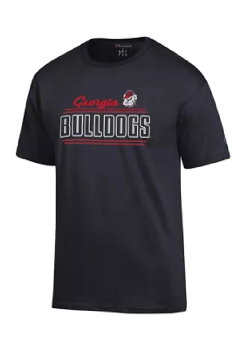 NCAA Georgia Bulldogs Jersey Short Sleeve Graphic T-Shirt