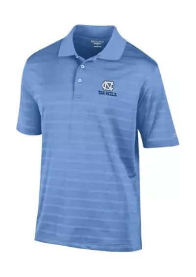 NCAA North Carolina Tar Heels Solid Textured Polo Shirt