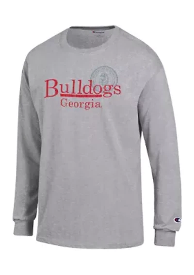 NCAA Georgia Bulldogs Powerblend Crew Neck Pullover