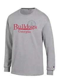 NCAA Georgia Bulldogs Powerblend Crew Neck Pullover