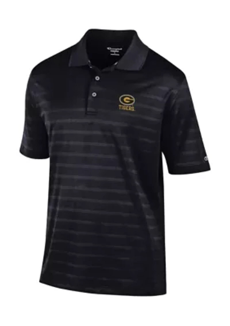 NCAA Grambling State Tigers Solid Textured Polo Shirt