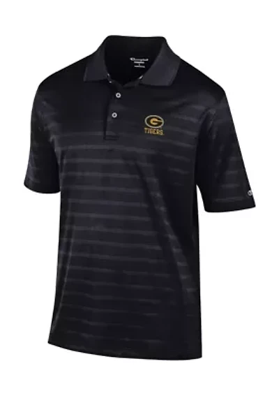 NCAA Grambling State Tigers Solid Textured Polo Shirt