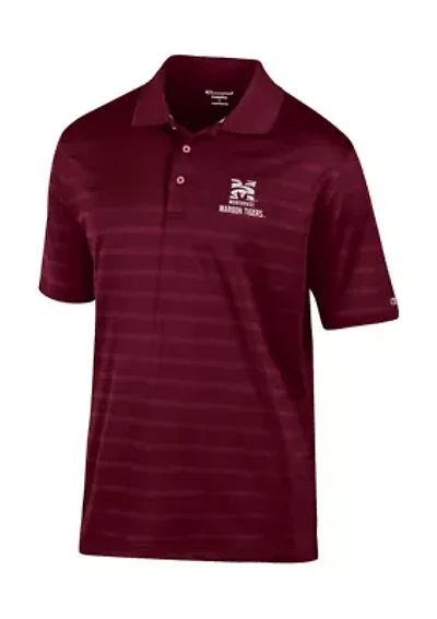 NCAA Morehouse Maroon Tigers Solid Textured Polo Shirt