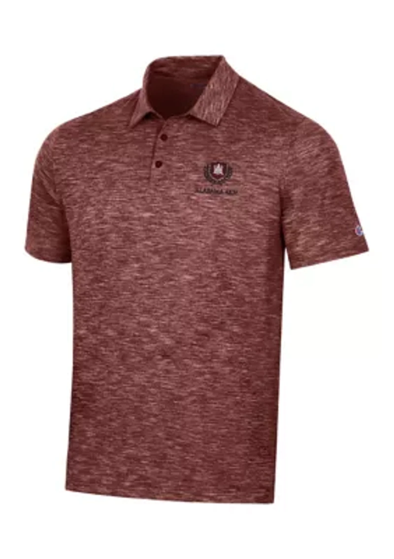 NCAA Alabama A&M Bulldogs Micro Mesh Sport Polo Shirt