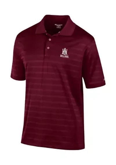 NCAA Alabama A&M Bulldogs Solid Textured Polo Shirt