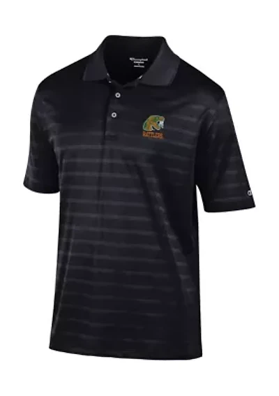 NCAA Florida A&M Rattlers Solid Textured Polo Shirt