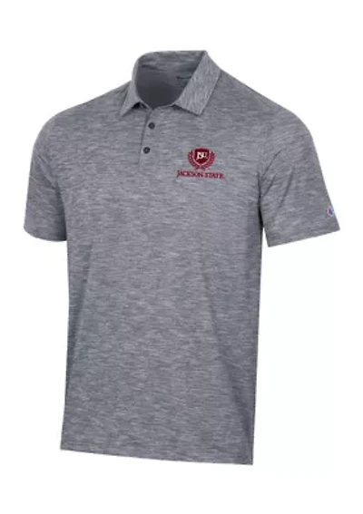 NCAA Jackson State Tigers Micro Mesh Sport Polo Shirt