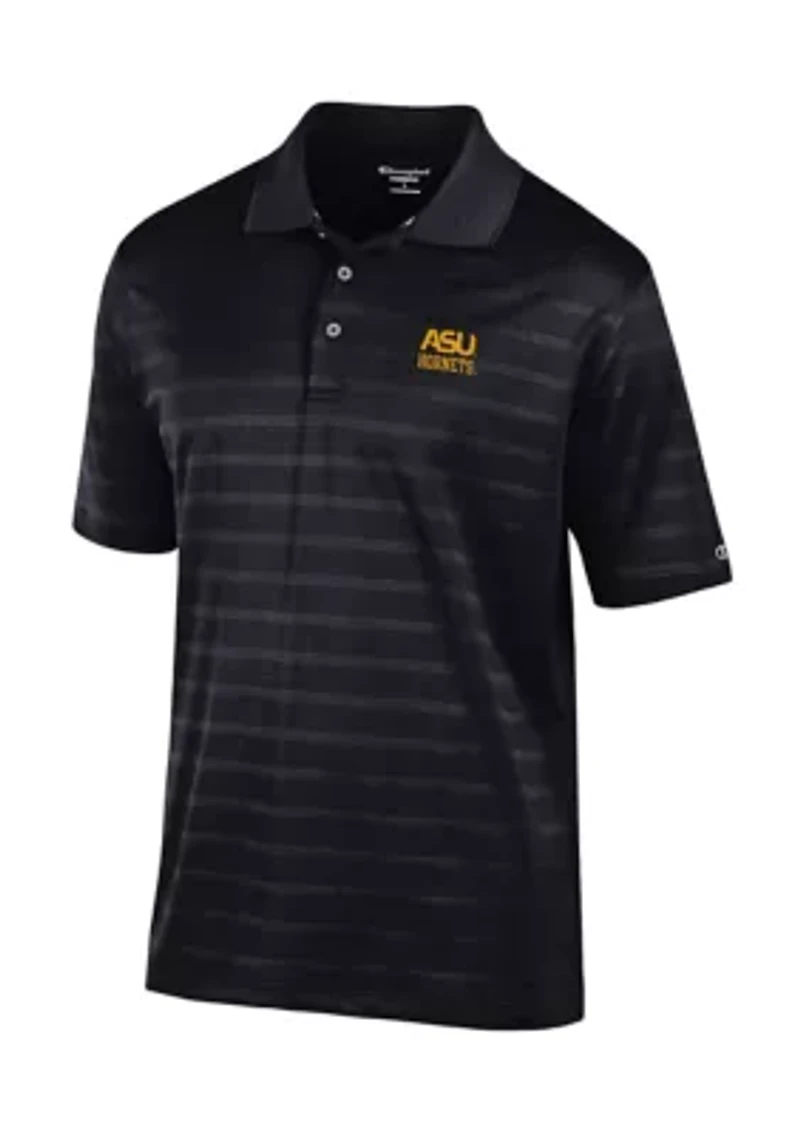 NCAA Alabama State Hornets Solid Textured Polo Shirt