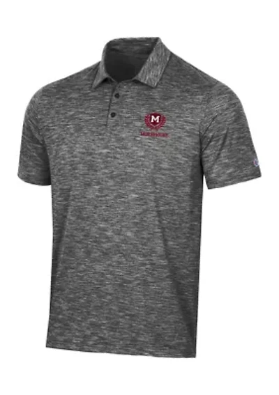 NCAA Morehouse Maroon Tigers Micro Mesh Sport Polo Shirt