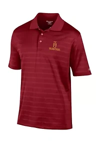 NCAA Tuskegee Golden Tigers Solid Textured Polo Shirt