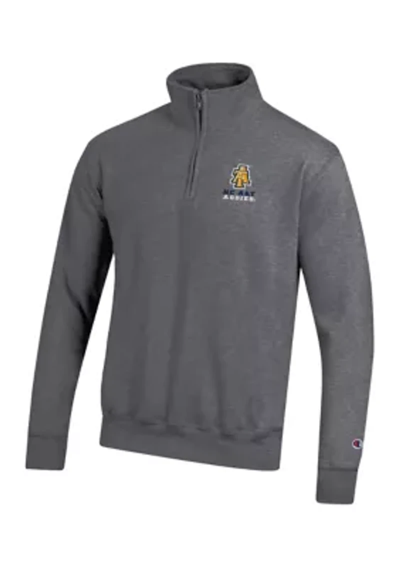 NCAA NC A&T Aggies Powerblend 1/4 Zip Pullover