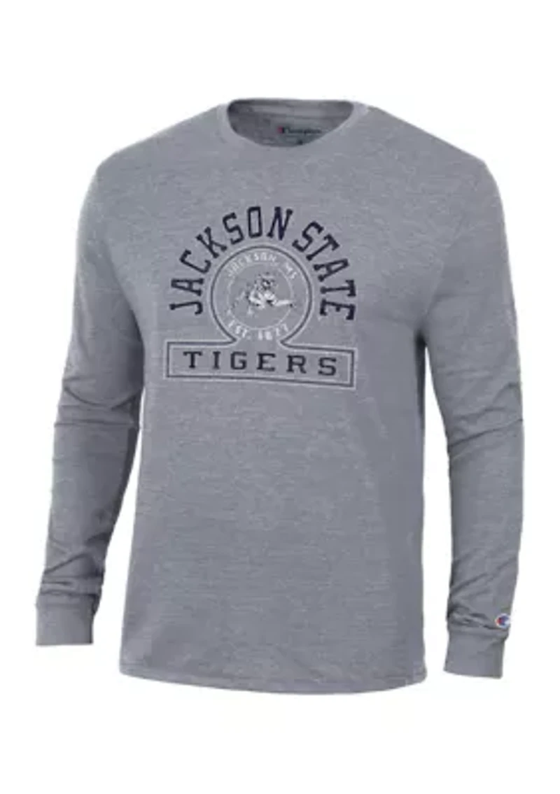 NCAA Jackson State Tigers Jersey Long Sleeve Graphic T-Shirt