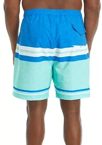 Big & Tall Printed Swim Trunks