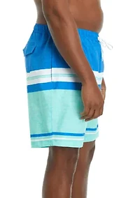 Big & Tall Printed Swim Trunks