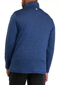Big & Tall 1/4 Zip Grid Fleece Sweatshirt