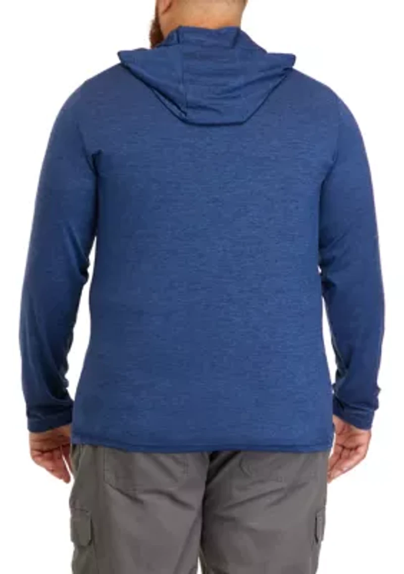 Big & Tall Solid Performance Hooded T-Shirt