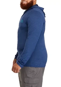 Big & Tall Solid Performance Hooded T-Shirt