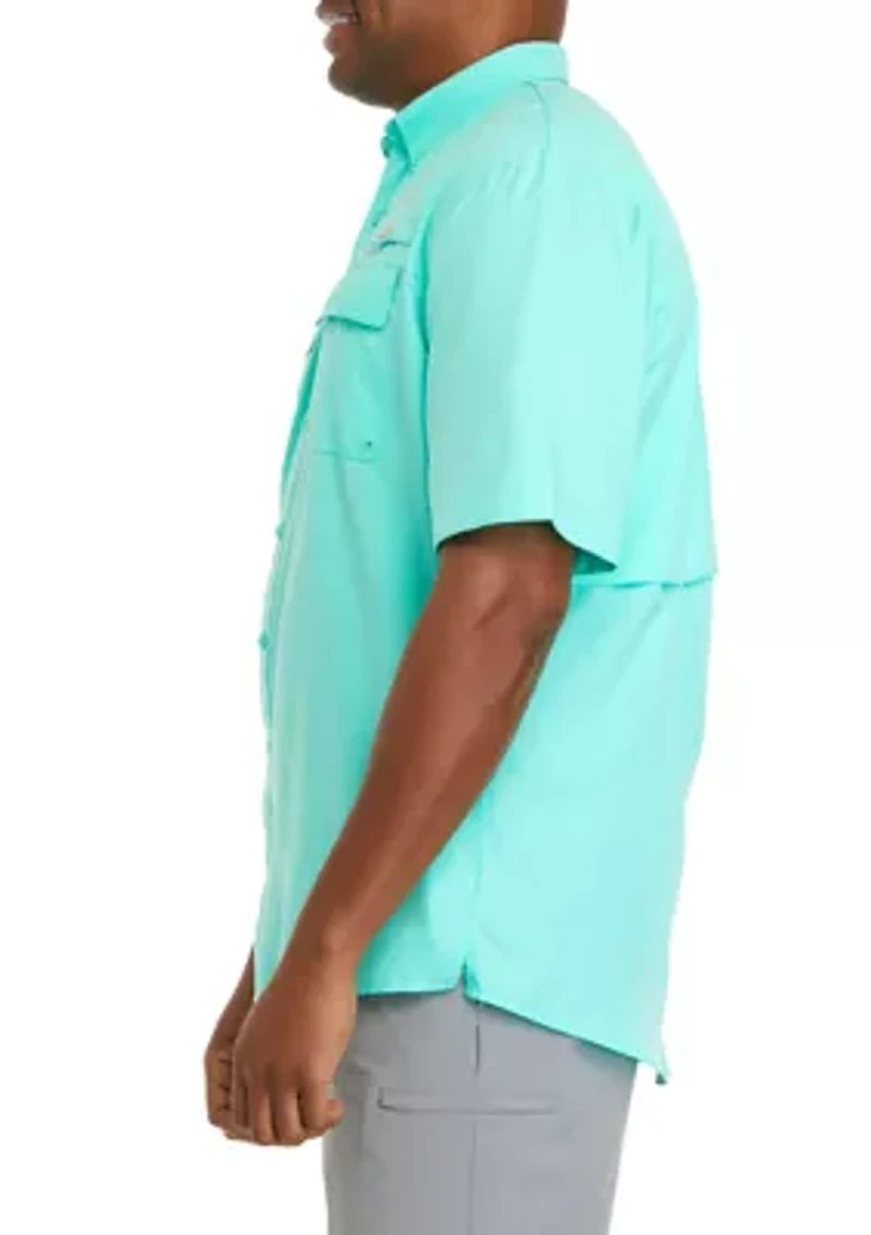 Big & Tall Short Sleeve Solid Fishing Shirt