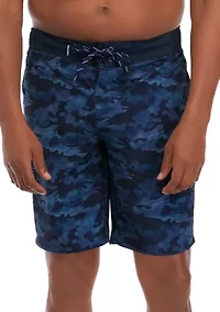Big & Tall Printed Board Shorts